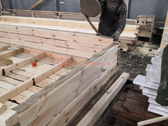 Сборка углов бани в ласточкин хвост