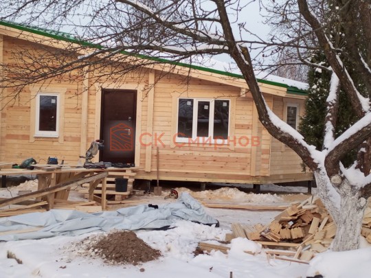 Декабрь 2022 - баня из бруса №129