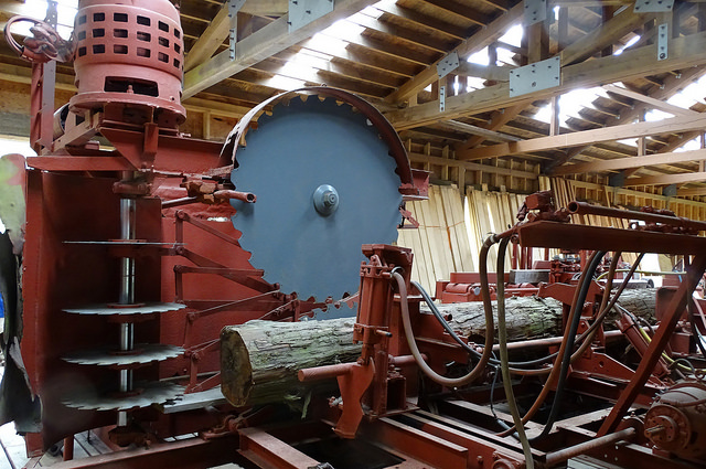 На лесопилке